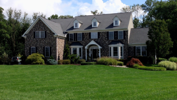 beautiful lawn treated with Core Aeration and Overseeding